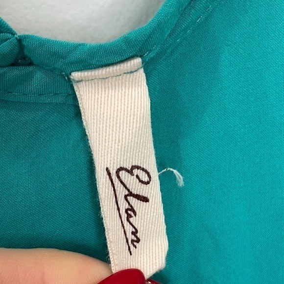 Elan Spaghetti Strap Midi Slip Dress Cover-up In Aqua - Picture 5 of 7